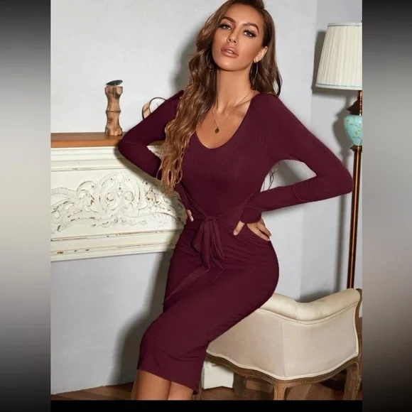 burgundy shein dress Buy Burgundy Dresses for Women by Shein Online
